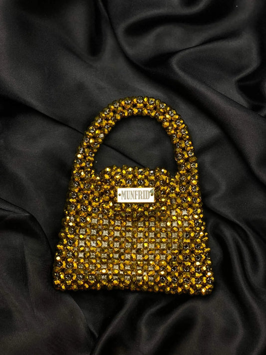 Crystal Gold Handbag Medium