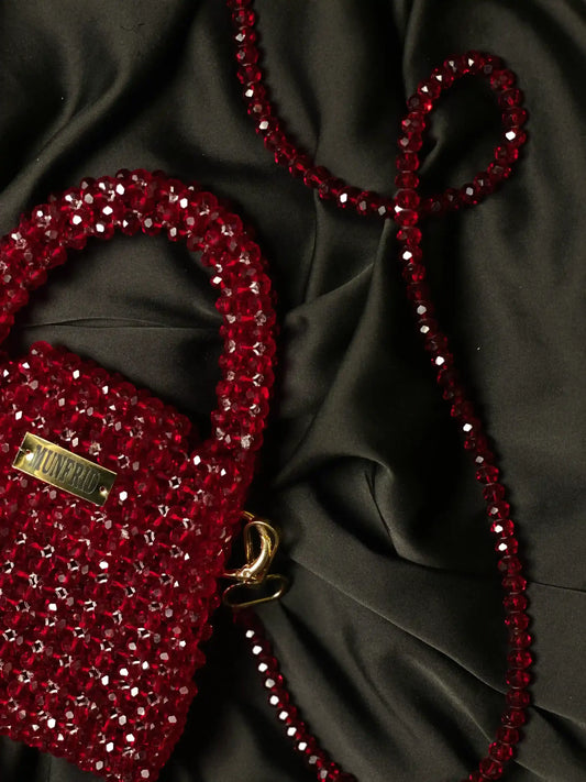 Crystal Red Wine Handbag Medium