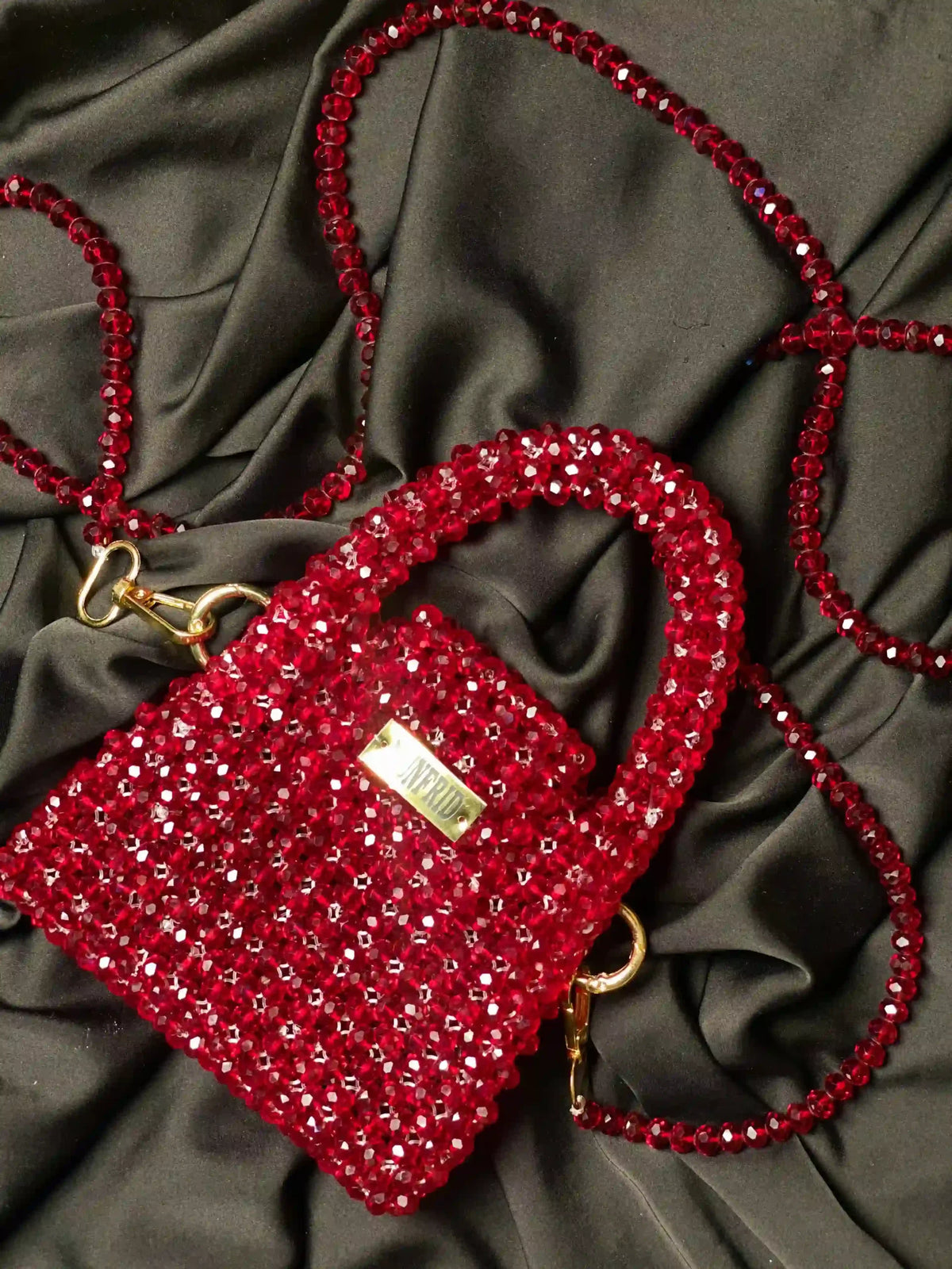 Crystal Red Wine Handbag Medium