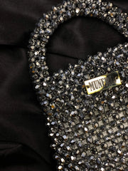 Crystal Silver Handbag Medium