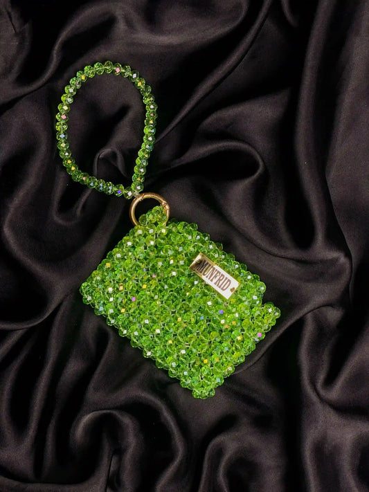 Crystal Wallet Lime Green