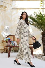 Beige Noir – 2 Piece Coord