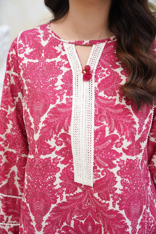 Crimson Dusk – 2 Piece Ready To Wear