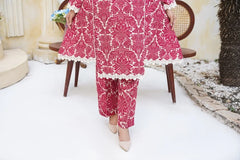 Crimson Dusk – 2 Piece Ready To Wear