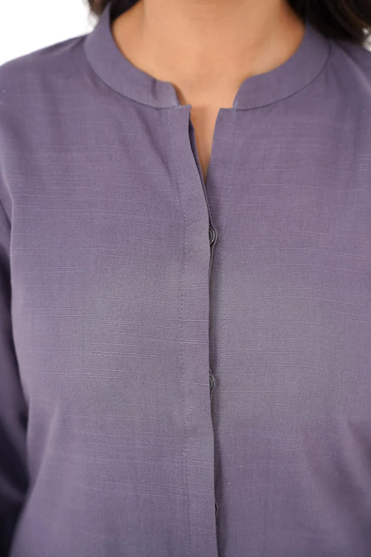 Smoky Lilac – 2 Piece Coord Ready To Wear