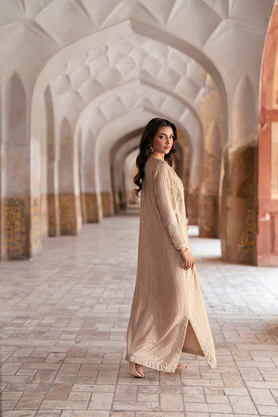 SF-257 | Shimmer Silk Kaftan | Luxury Formal