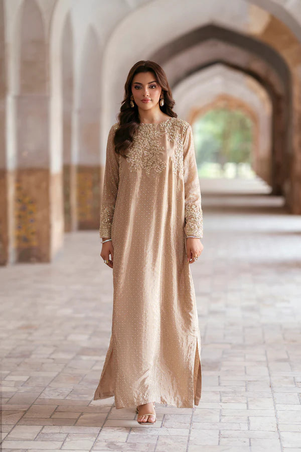 SF-257 | Shimmer Silk Kaftan | Luxury Formal Main image