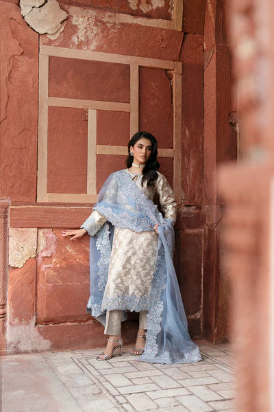 SF-262 | Jamawar Embossed Silk 3Pcs | Luxury Formal
