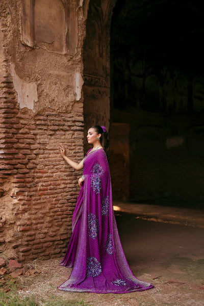 SF-259 | Pure Charmeuse Silk 2Pcs Saree | Luxury Formal Main image
