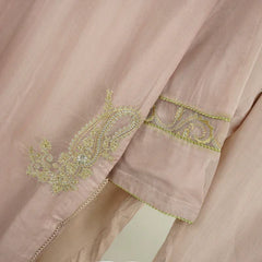 3 Pc Pink Oranza Embroidered Suit