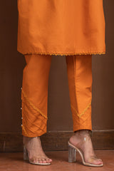 Jahan Ara - Essential orange (3Pcs-Unstitched)
