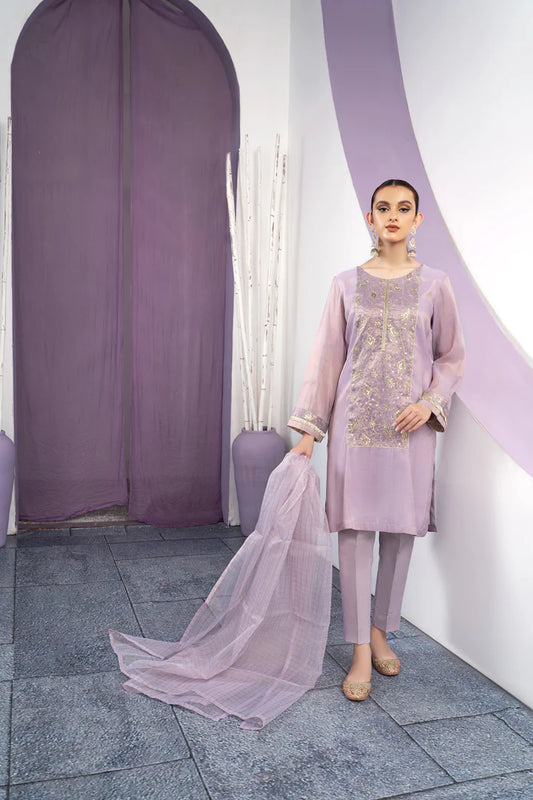 Twinkling Treasure – Lilac – Stitched – Noorangi – Cotton