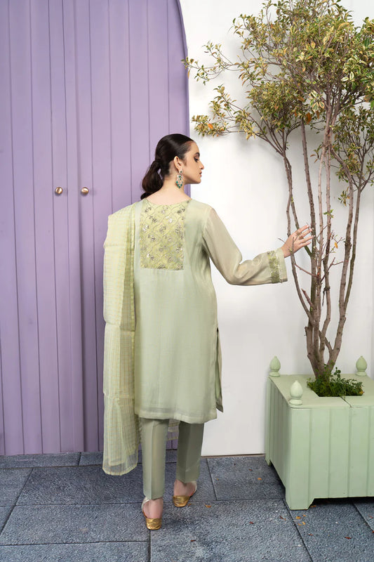 Twinkling Treasure – Mint – Stitched – Noorangi – Cotton