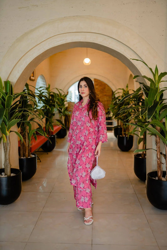 Pink Paradise – Noorangi – Cotton Lawn