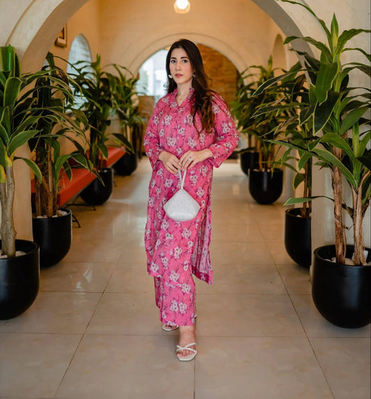 Pink Paradise – Noorangi – Cotton Lawn