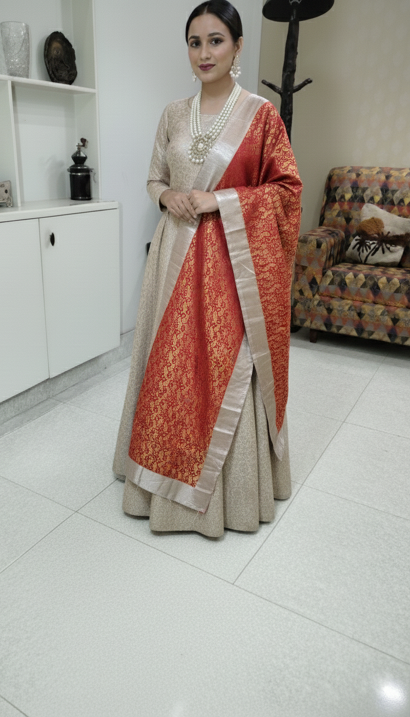 Double Sided Shawl Jamawar Main image