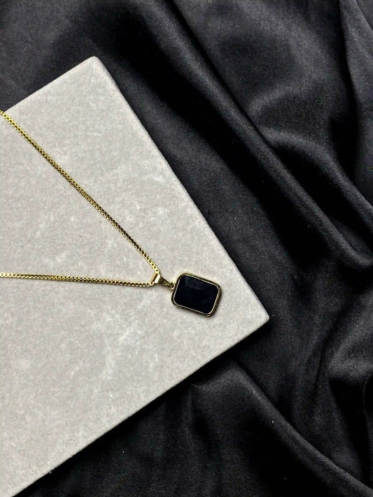 Double Sided Stone Necklace