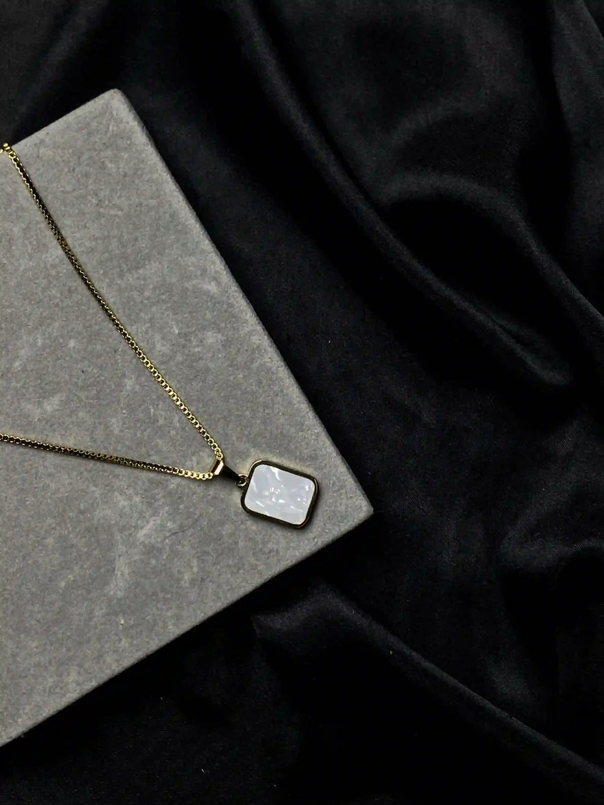 Double Sided Stone Necklace