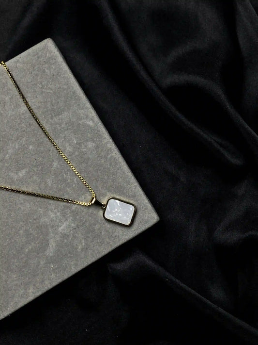 Double Sided Stone Necklace