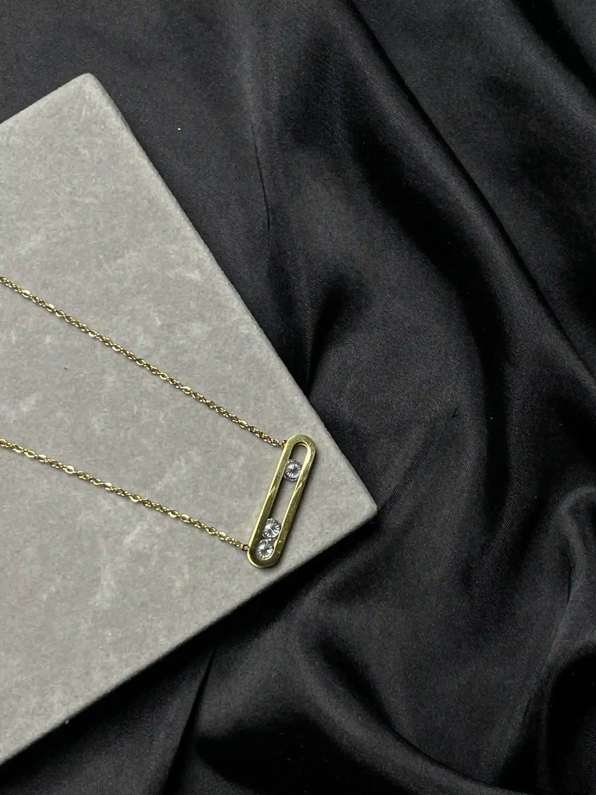 Gold Diamond Necklace Main image