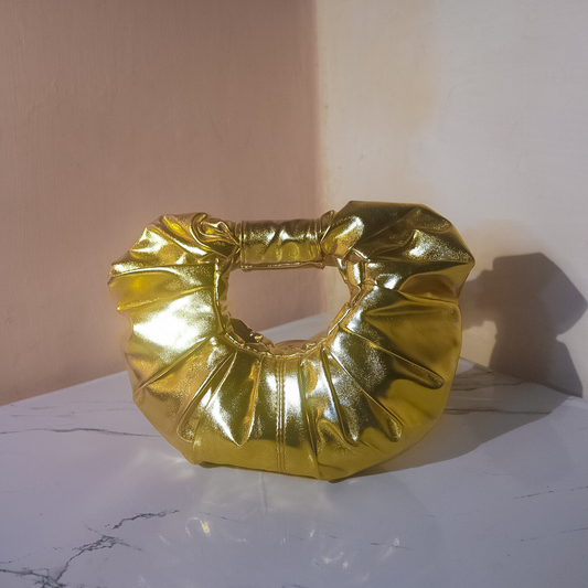 Gold Hand Bag