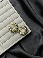 Golden Twisted Earrings