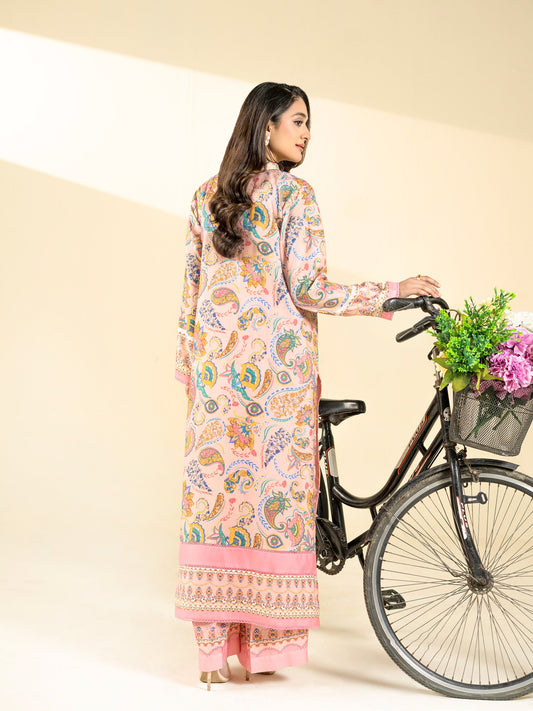 2 PIECE - PRINTED BLENDED LAWN SUIT