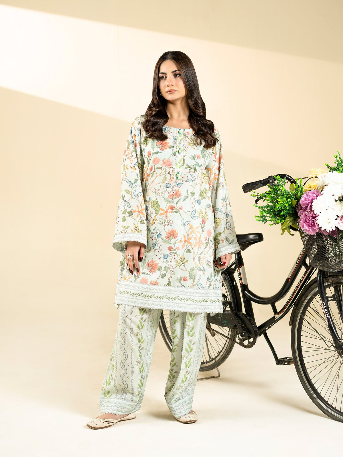 2 PIECE - PRINTED BLENDED LAWN SUIT