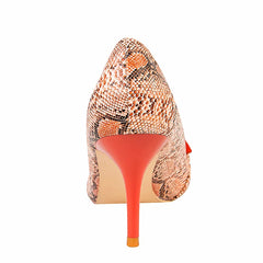 Sexy Snake Pattern Women Shoes Shallow Female High Heels Shoes Pointed Dress Nightclub Shoes Woman