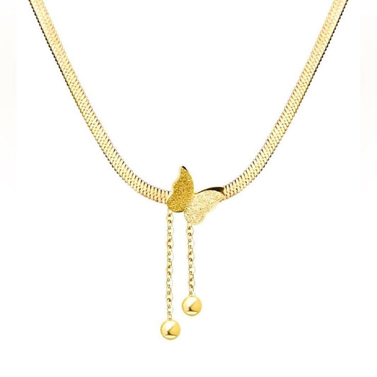 Gold Butterfly Necklace