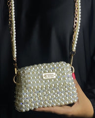 Pearl Crystal Shoulder Small