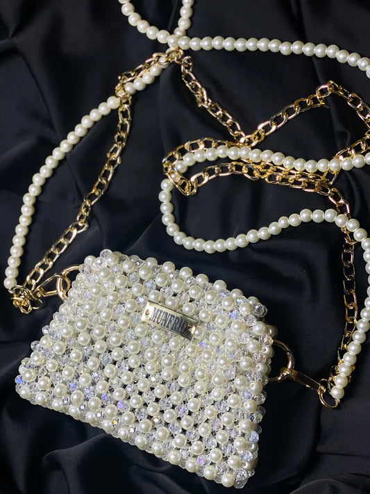 Pearl Crystal Shoulder Small