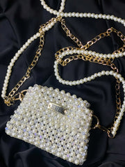Pearl Crystal Shoulder Small