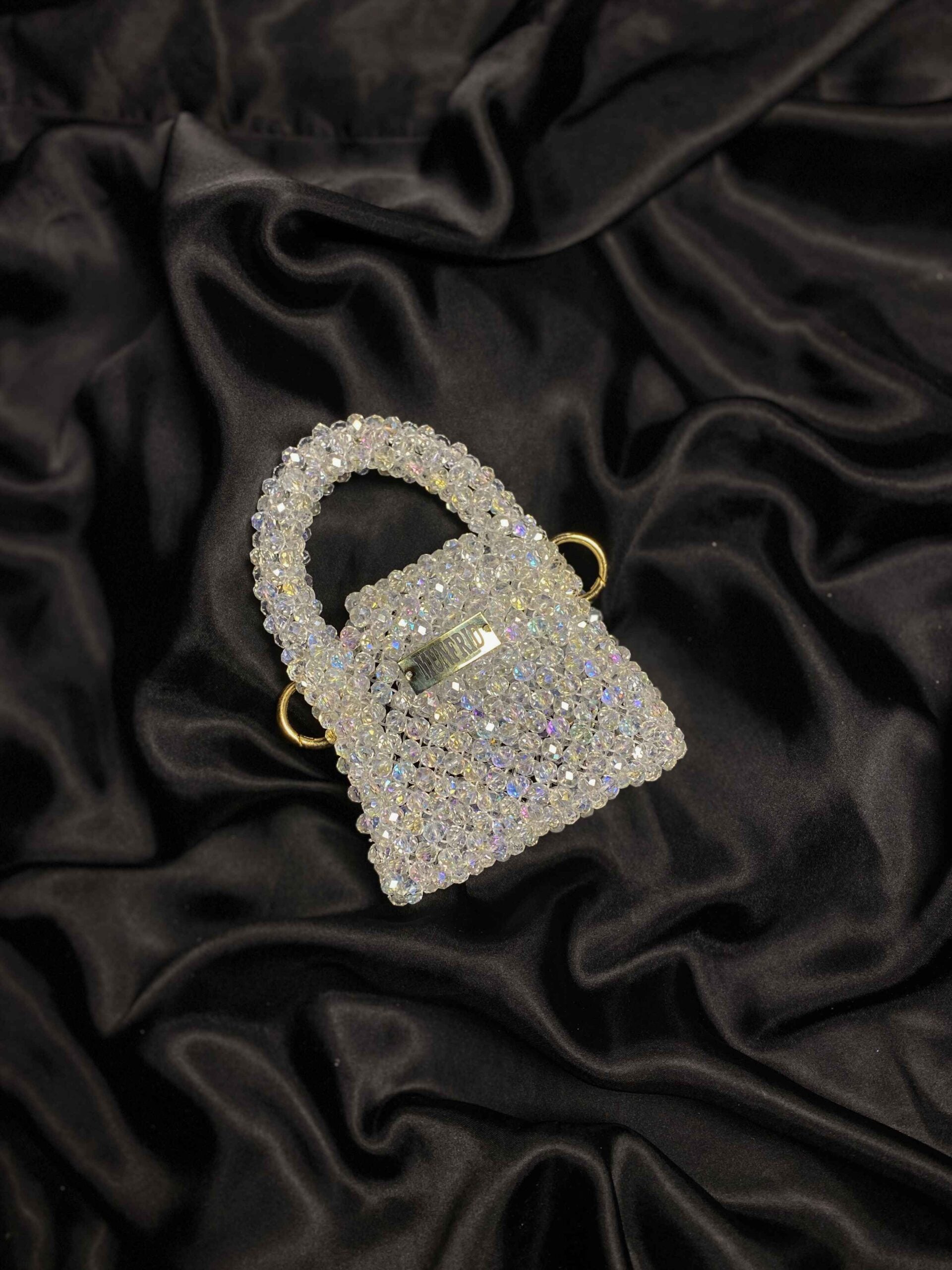 Crystal Mini Hand Bag (White) Secondary image