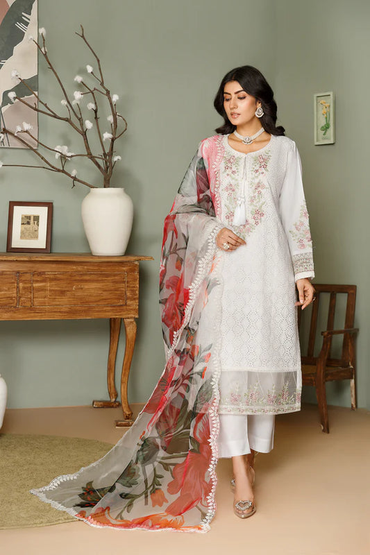 CHICKEN KARI 3PC EMBROIDERED WINTER DRESS