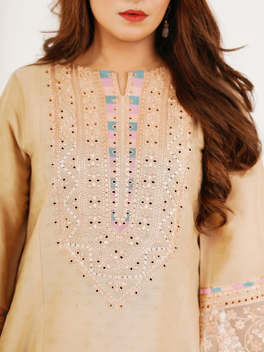 2 PIECE - EMBROIDERED SUIT