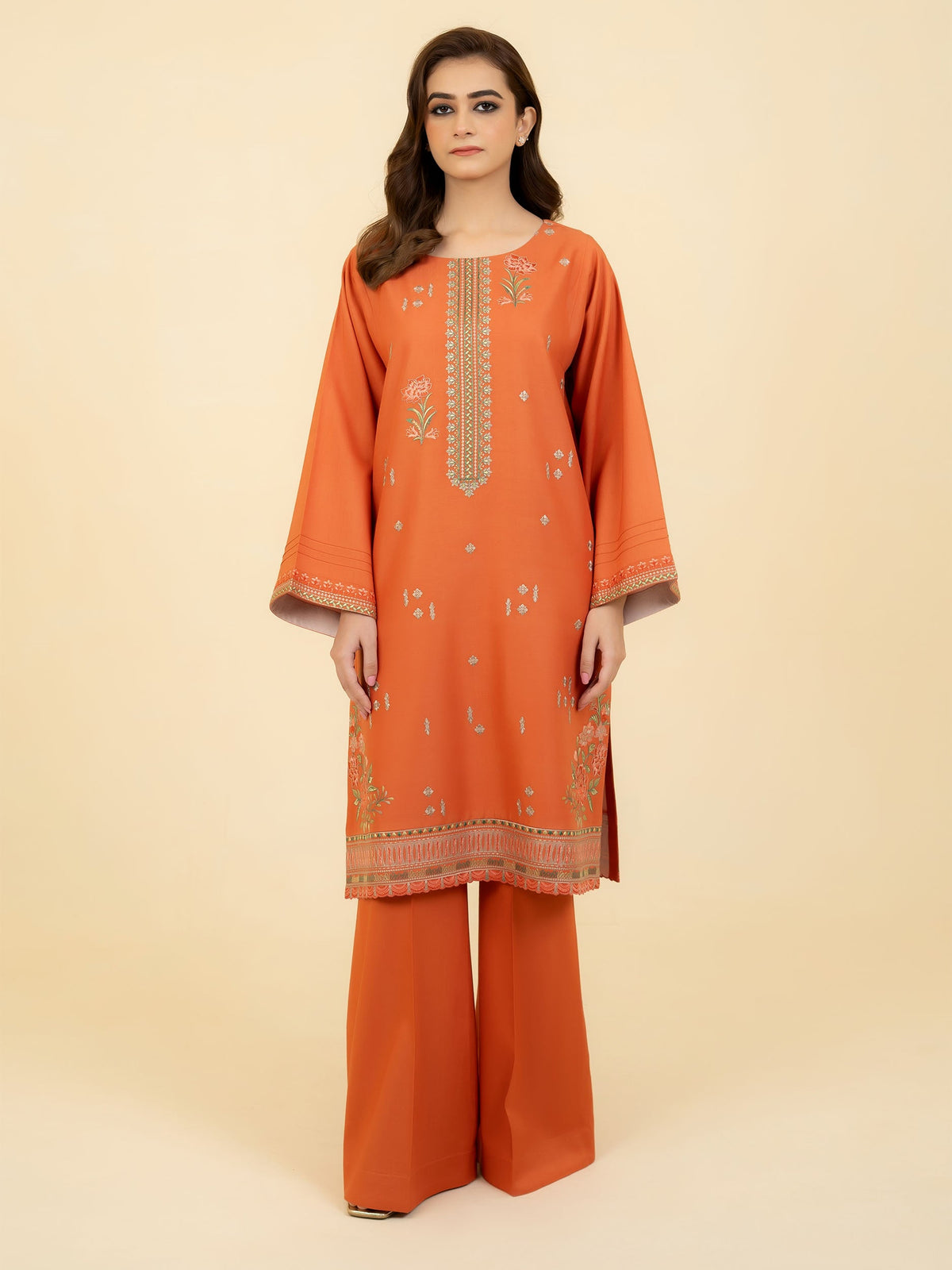 2 PIECE - EMBROIDERED SUIT