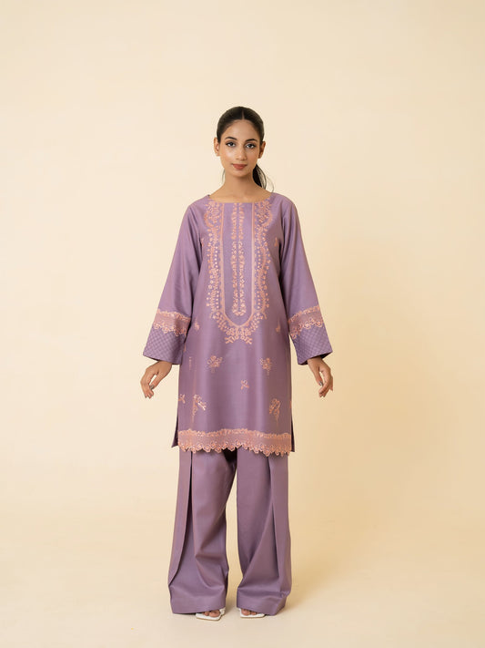 2 PIECE - EMBROIDERED SUIT