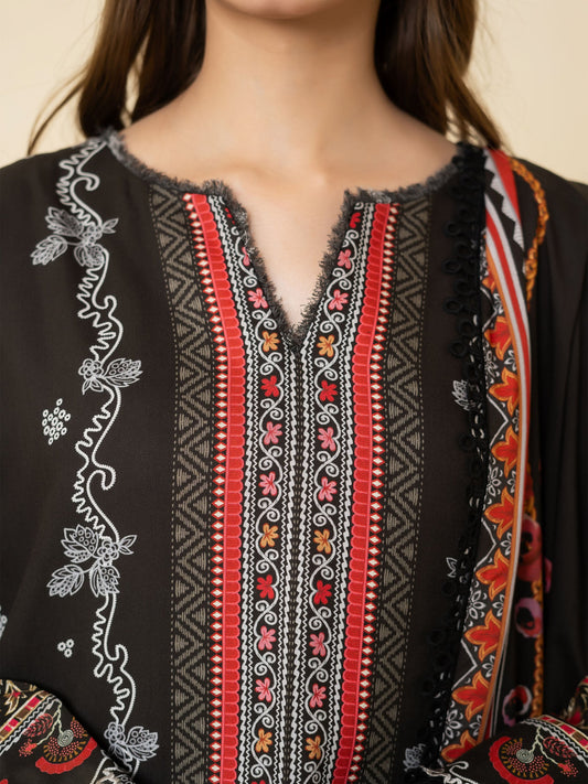 3 PIECE - PRINTED LINEN SUIT