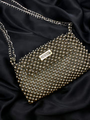 Metallic Silver Shoulder Bag