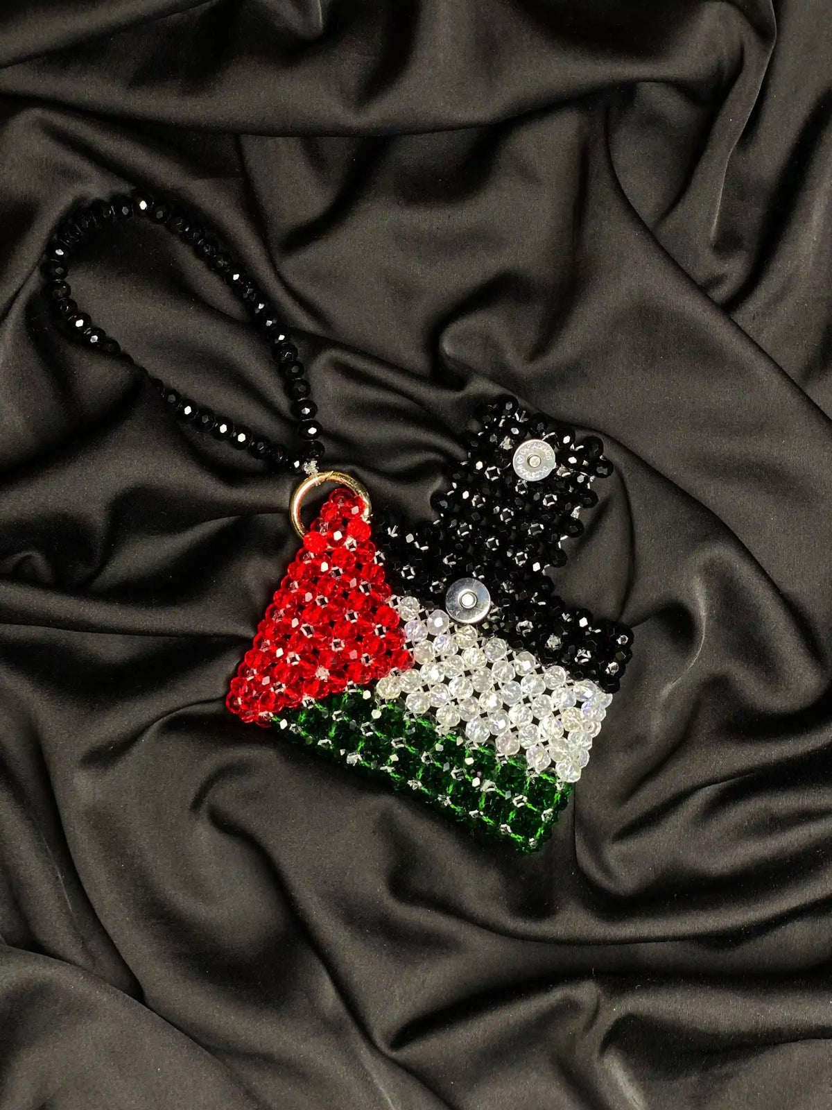 Palestine Flag Beaded Wallet Main image