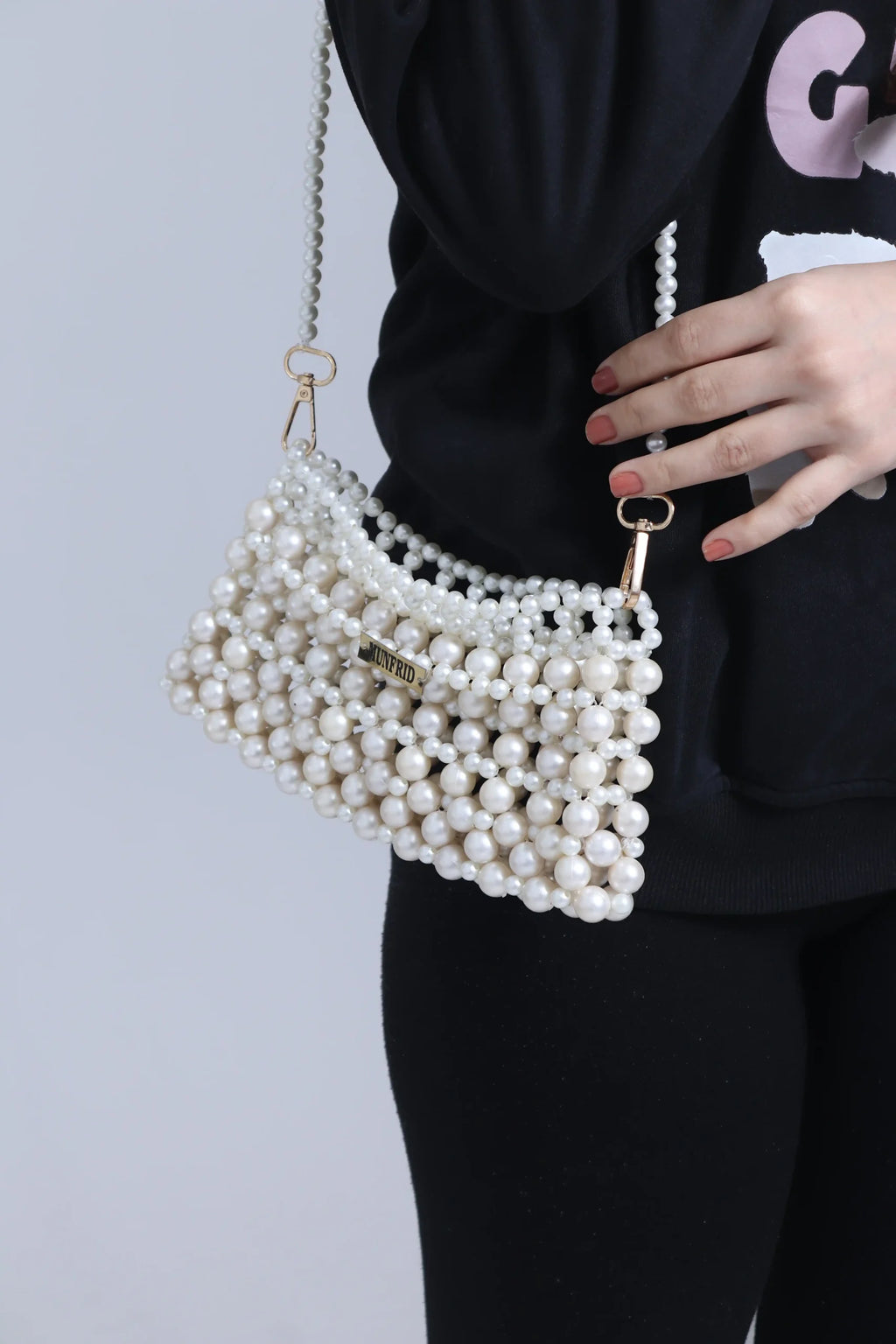 Pearl Charm Shoulder Bag