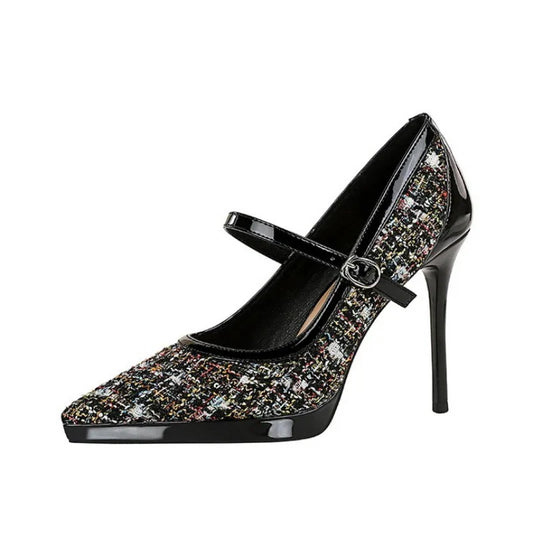 French Style Pointed Sexy High Heels for Women Thin Heels and Shallow Mouth Single Shoes