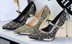 French Style Pointed Sexy High Heels for Women Thin Heels and Shallow Mouth Single Shoes