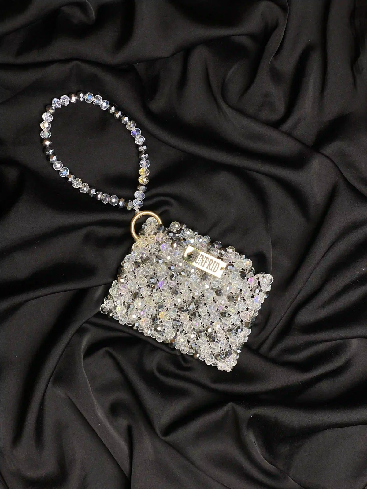 Shimmering Crystal Silver Wallet