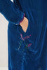 Handcrafted Zinc Velvet Embroidered Shirt