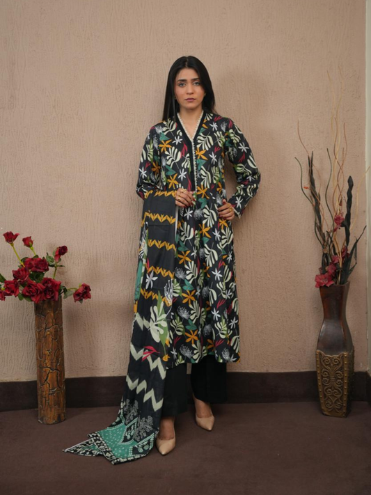 Zarqash 3PC Printed Lawn Set