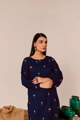 Reemi Blue 2Pc Embroidered Dress