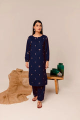 Reemi Blue 2Pc Embroidered Dress