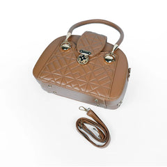Brown Quilt Handbag